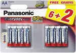 аккумулятор Panasonic типа АА (6+2) на каждый день