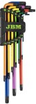 9-os. l-torx avaga kompl. t10-t50. värviline+fosfaaditud. s2 teras jbm