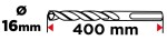 SDS Plus raudbetooni puur 16 x 400 mm, quatro