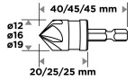 Kuuskantservade Комплект, 12, 16, 19 mm, 3 шт