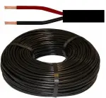 электропровод круглый черный 2x0.75mm² 2 проводов 50m m+