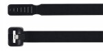 juhtmevits metall-lukuga 4.8 x 295mm must 100tk m+