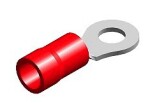 Клеммa с отверстием/Клемма кольцевая красный ø6.4mm 100шт m+