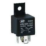 minirelee 12v 40/30a 5 с ногой 1шт m+