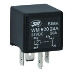 minirelee 24v 20a 4 jalaga 1tk m+