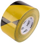 Hoiatuslint kollane-must 75 mm x 500 m