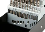 Металлические сверла из быстрорежущей стали HSS-CO, диаметр 1,0–13,0 мм, набор из 25 предметов.