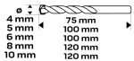 betoonipuur 4-10 mm, komplekt 5 osa, liblikots