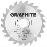 CIRCULAR SAW BLADES WITH HM TIPS 165X30MM , 24 TEETH