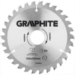CIRCULAR SAW BLADES WITH HM TIPS 165X30MM , 30 TEETH Алюминий