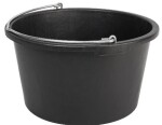 seguvann/ämber ümmargune sangaga 40l plast must 290x495mm