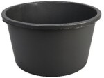 seguvann ümmargune 40l plast must 290x495mm