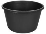 seguvann ümmargune 90l plast must 380x645mm