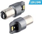 12v/24v bay15d led pirn 5w p21/5w canbus valge blister 2tk vision