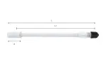 ventiilipikendus. 170mm. plast.(v9-16-6) wonder