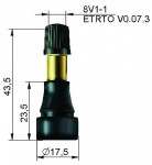 tl-ventiil v3-23-1 / tr600hp. 100 tk. kaubikutele. 6.9bar. l=32.2/43.8mm. ava 11.3mm