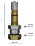 tpms-ventiil veoauto. v3-24-14 (v3-20-1)) sirge. l=36mm. ava=9.7mm