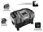 cordless vacuum очиститель energy+ 18v, li-lon, capacity 10l, without аккумулятор