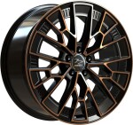 Valuvelg Fondmetal 1972 Black Clearcoat Matt pronks Machined 10.5x20" 5x112 ET57 Keskava 66.5