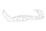 OE SEAT 5F0 807 572C / headlight reflector mounting upper panel right (lower part, plastic) fits: seat leon 5f 09.12-12.19