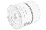 OE YAMAHA 5GH134407100 / oil filter fits: yamaha, screw-on,