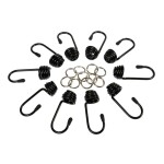 Komplekt 10 konksu +10 klambrit, Ø8mm