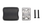 MEKRA 613780100H / side mirror accessories, mirror mounting right/left (length: 74mm, width: 65mm) fits: mercedes atego, axor 01.98-10.04