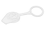OE BMW 61681386301 / Windshield washer fluid reservoir cap fits: bmw 3 (e30), 3 (e46), 5 (e34) 07.87-12.07