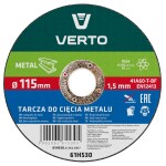 lõike ketas metalli jaoks T41, 115 X 1.5 X 22 MM