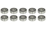 NKE 6302-2RS /NKE/10SZT / 15x42x13, standard ball bearing (10pcs, seal: double-sided/double-sided edge, temperature range -20/100°c)