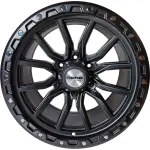 Литой диск Nano Y0156 Full матовый черный 10x18" 6x139.7 ET-18 центральное отверстие 110.1