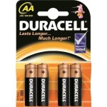 patarei duracell aa (r6) aluseline (4 tk. pakendis)