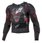 apsauga krūtinės apsauga/nugara/pečiai alpinestars mx bionic tech v3 balta/juoda/raudona