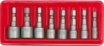 Padrunvõtmed 5-13 mm, 1/4'' kinnitusega, 8 tk komplekt