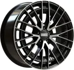 Литой диск Fondmetal Kari Glossy черный Machined 9.5x20" 5x112 ET22 центральное отверстие 66.6