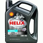 Täissünteetiline õli SHELL 5W-40 HELIX ULTRA diisel 4L