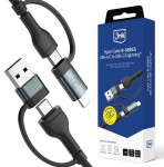 3MK-HYPER kaabel 2IN2 A/C TO C/LIGHTNING