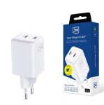 3MK-laadija GAN 45W USB-C + USB-C