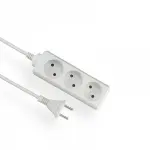 kontori pikendusjuhe 3-pesa 5.0m 2x1.0mm2 (ilma maanduseta) valge elgotech