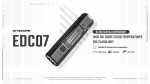 Nitecore EDC07 rechargeable EDC flashlight – 1,500 lumens, 3 color temperatures, 102° rotating хорошие, USB-C, stainless steel, IPX6 water resistant