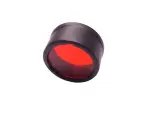 Nitecore NFR26 red color фильтр – compatible with 26,8 mm flashlight heads, double-sided mineral-coated glass lens, soft TPU frame
