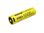 Nitecore NL2155HPR перезаряжаемый 18650 Li-ion аккумулятор – 5500 mAh, USB-C загрузка, 20A