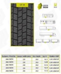 Veoauto kõva lamellrehv 315/70R22,5 11 GT GT38