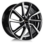 Литой диск Avus AC-518 черный Polished 7x17" 5x108 ET50 центральное отверстие 63.4