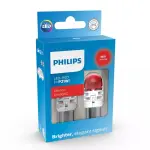 лампа philips led p21w 12v 2,3w ba15s красный ultinon pro6000