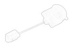 OE VW 7H0837732 / door handle detail interior door handle tension detail front (with clamp) fits: vw transporter t5, transporter t6, transporter t6 / caravelle t6 04.03-08.24