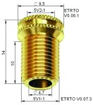 VENTIILI ADAPTER 5V2-1 - 8V1-1, (ÜLEMINEK JALGR.VENTIILILT stend.VENTIILILE)