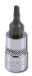 SONIC Padrun kuuskant profil TORX auguga T30Hmm 1/4"