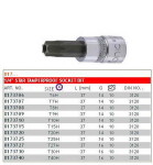 SONIC 1/4" Padrun kuuskant TORX auguga T25H
