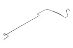 OE RENAULT 82 00 673 555 / brake pipe / hose rubber / metal rear left (for clamp) fits: nissan interstar; opel movano; renault master ii 1.9d-3.0d 07.98-